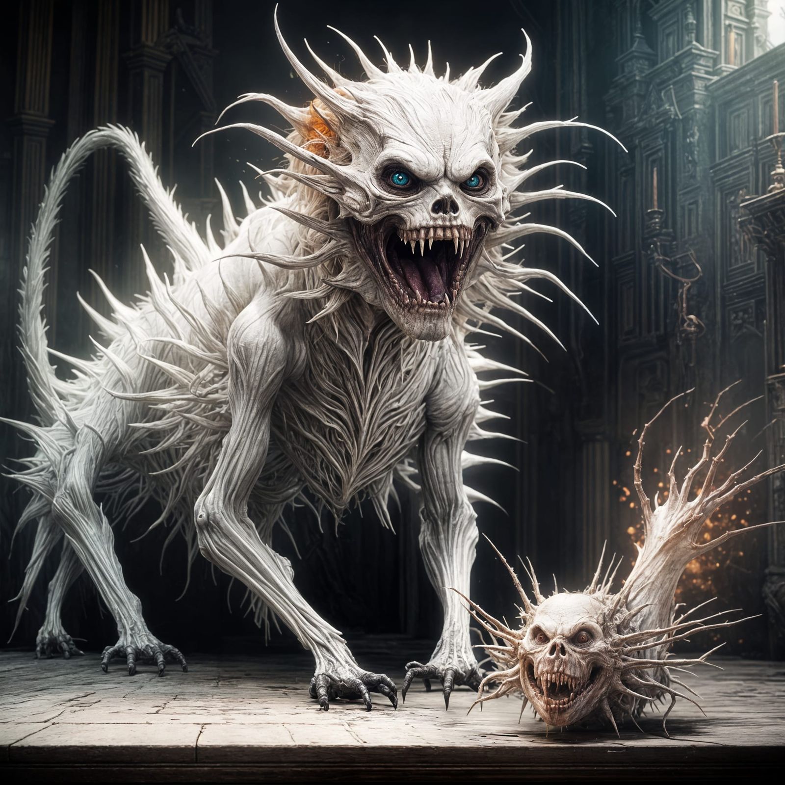 Creepy Hyperrealistic Creature Concept Art