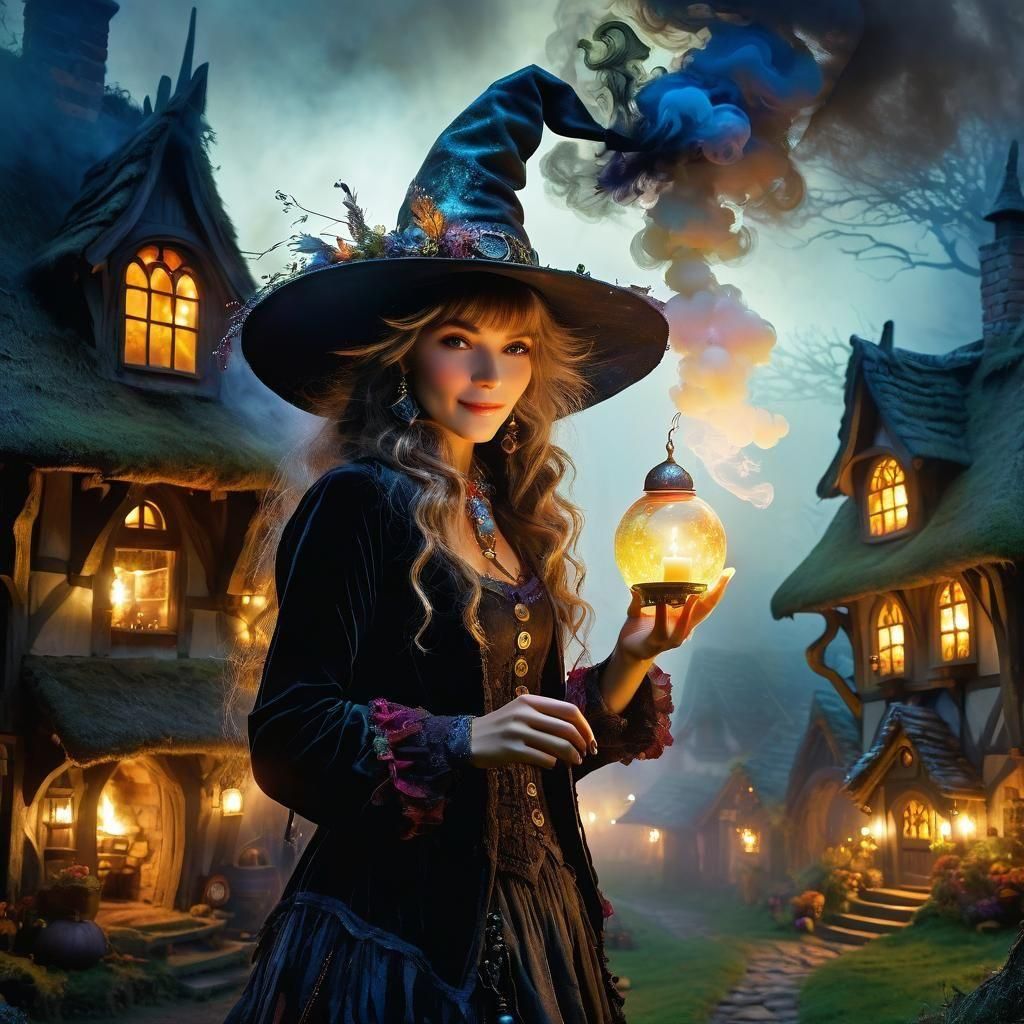 Ethereal Figure in Smoky Anime Style