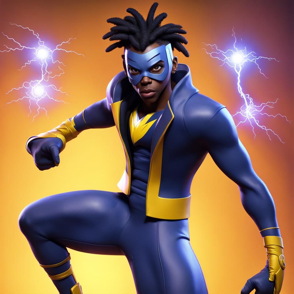 Static Shock Reimagined as Pixar-Style 3D Art