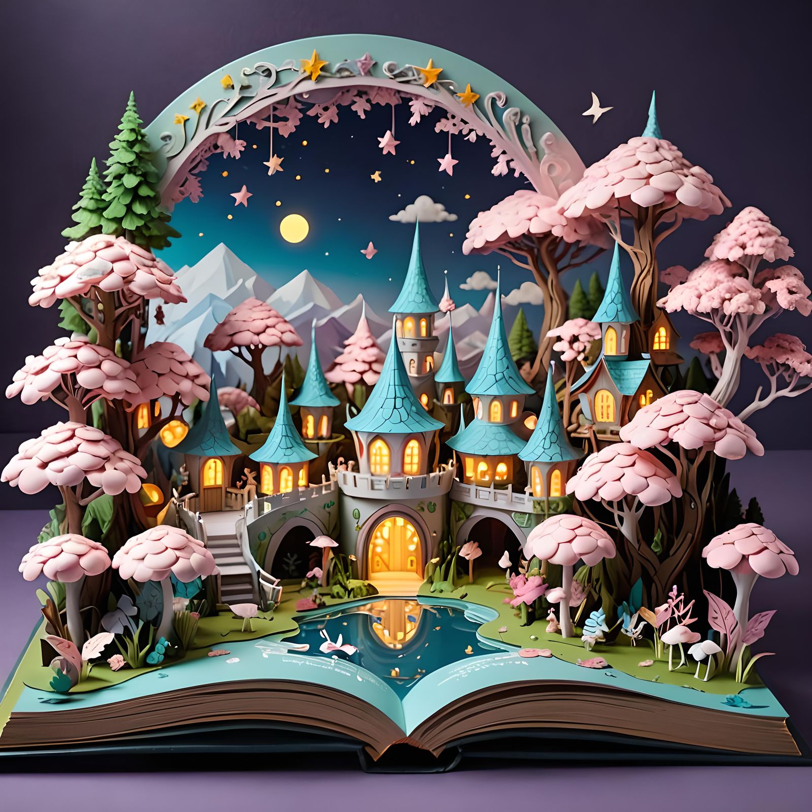 Magical Pop-Up Book Opens to Pastel Fairyland