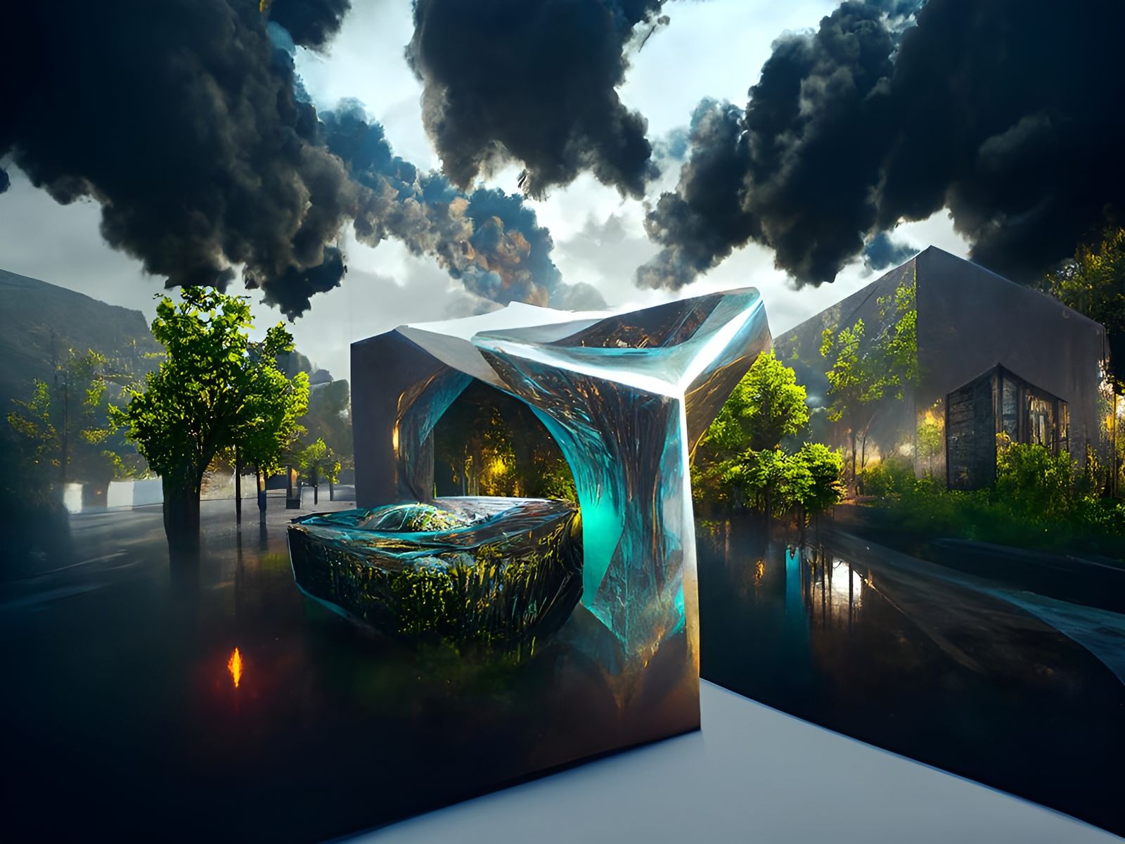 Conceptual Metaphoria in Psychedelic Art Style