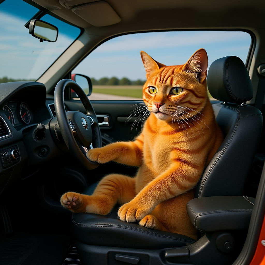 1976 Ford Mustang Shelby Fastback in Orange and Grey
