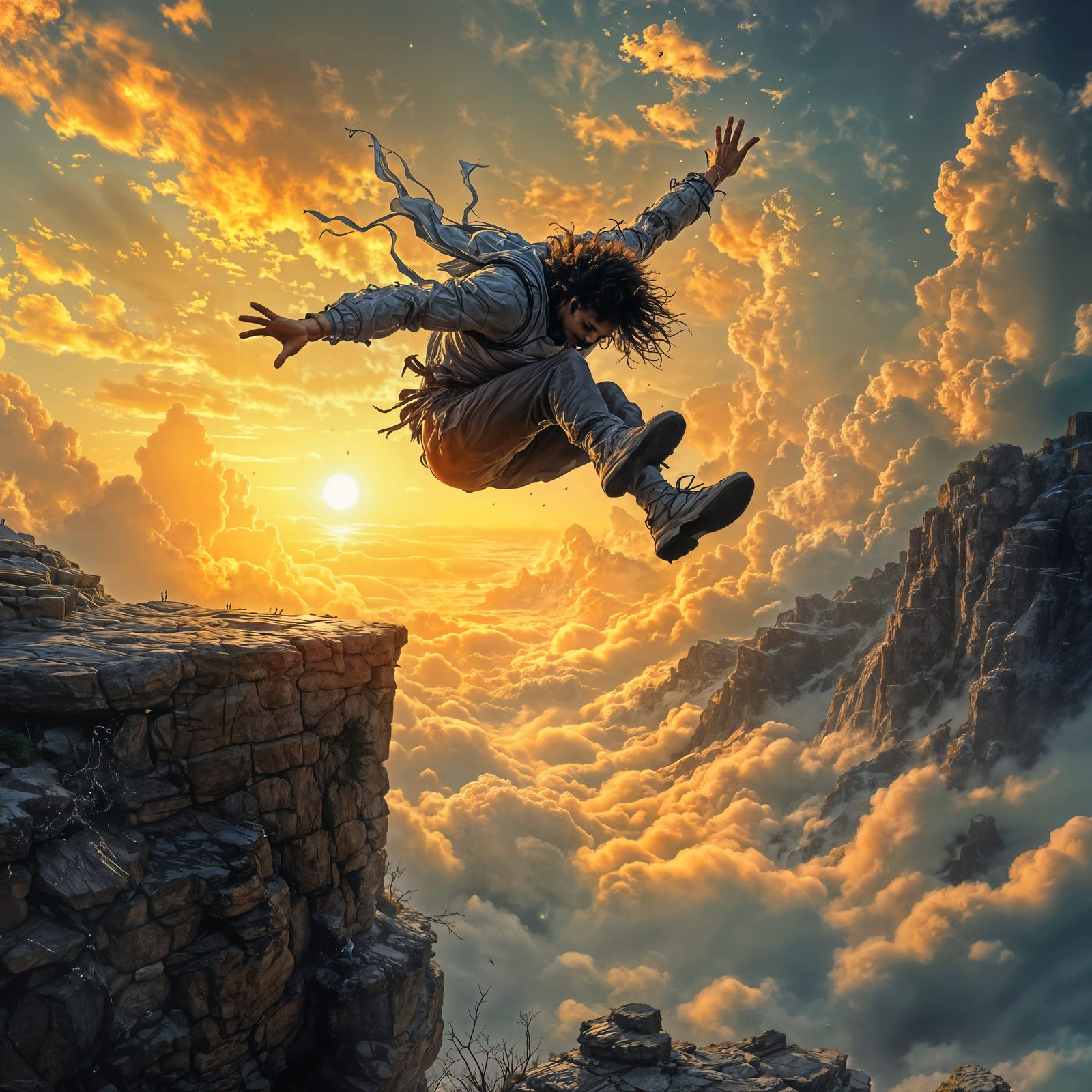 “I'm flying high, defying gravity”