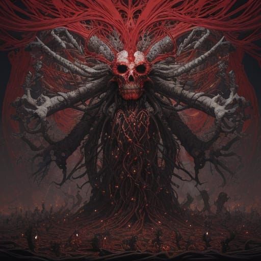 The Grand Effigyre: A Monstrous Tapestry of Cloth and Bone