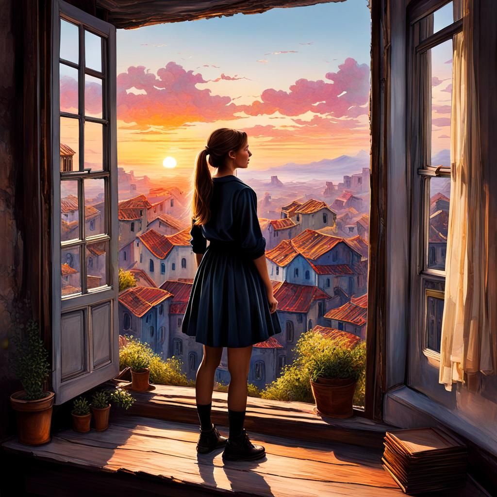 Looking over the village