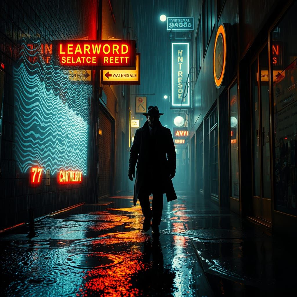 Noir Sci-Fi Alley: Anomalies Converge Under Retro-Futuristic...