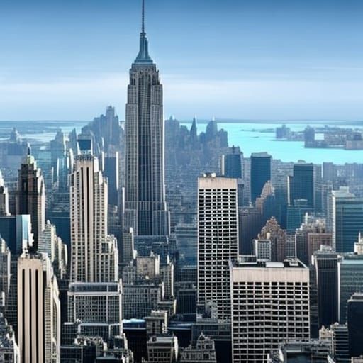 Godzilla Rises Over New York: 8K Concept Art