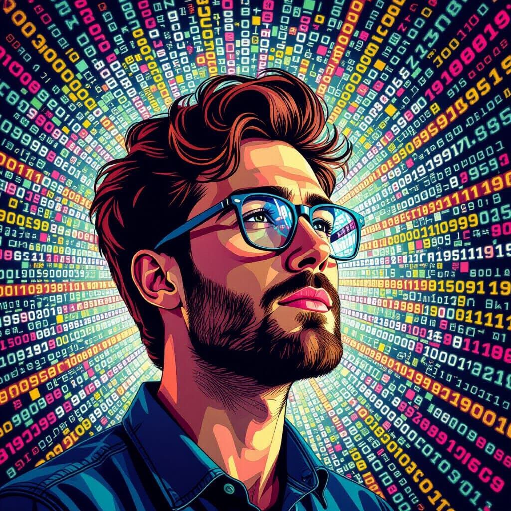 Hyperrealistic Morse Code Acoustic Tile Art