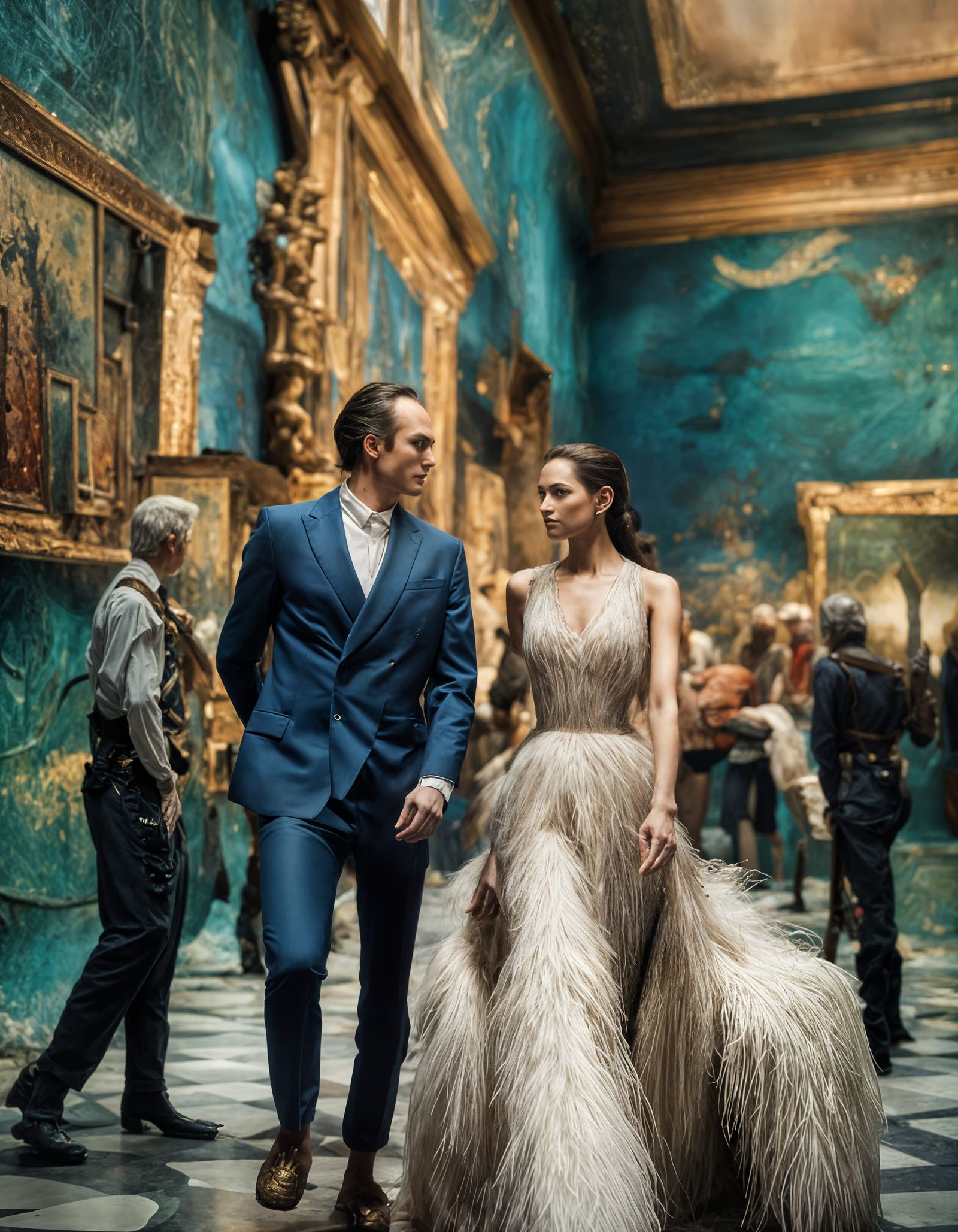 Strutting Around, taking their ease...