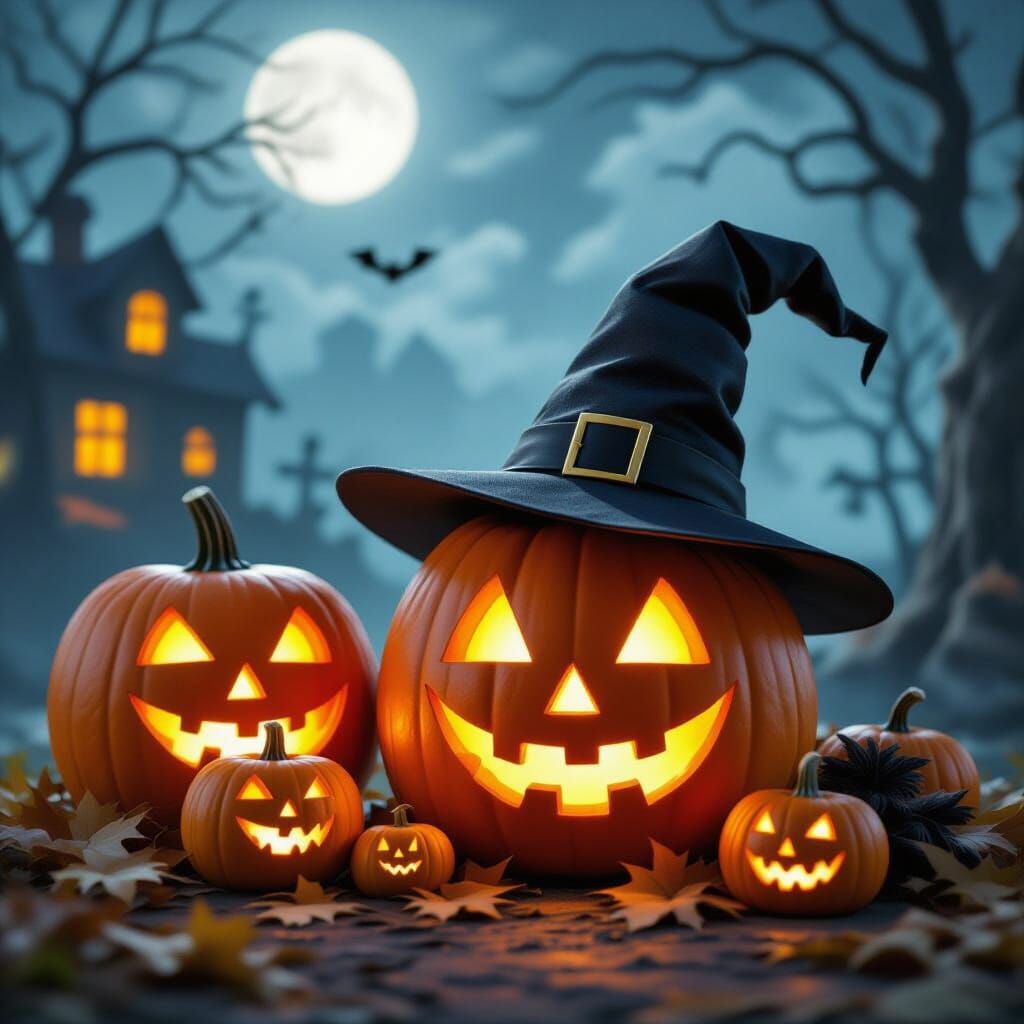 Spooky Halloween Atmosphere Captured by AI