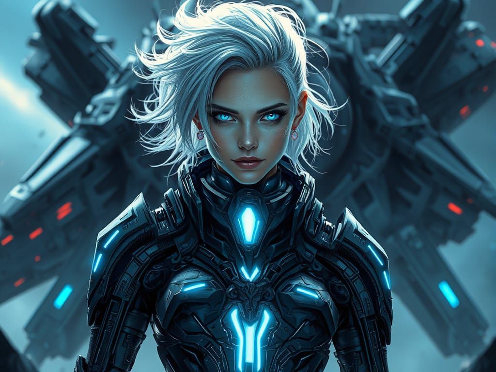 Starship Pilot in Sinister Biomechanical Suit