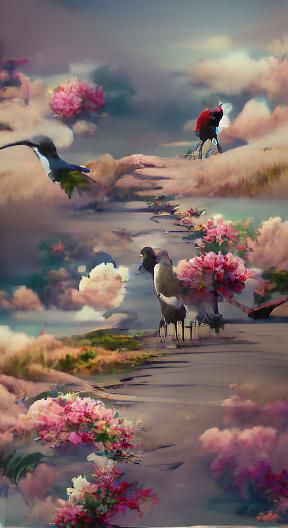 Pastoral Road Trip: A Melancholy Matte Painting