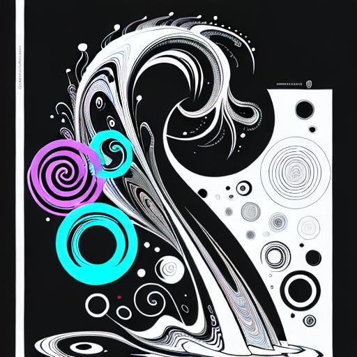 Abstract Flow of Time: Technical Drawing with Eldritch Eleme...