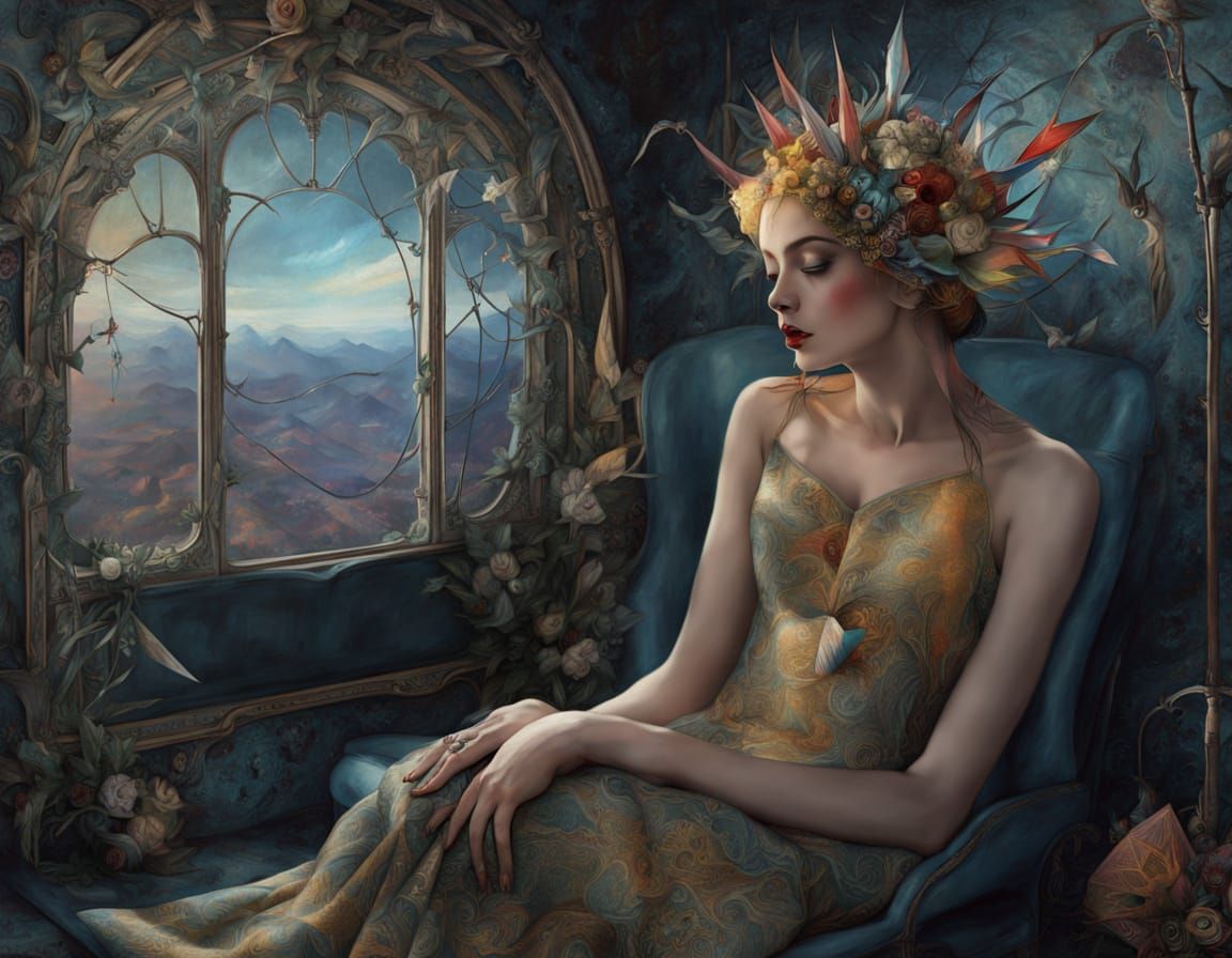 3D above view beautiful solarpunk aetherpunk idyllic utopian world with vast lush undulating landscape filled with thous...