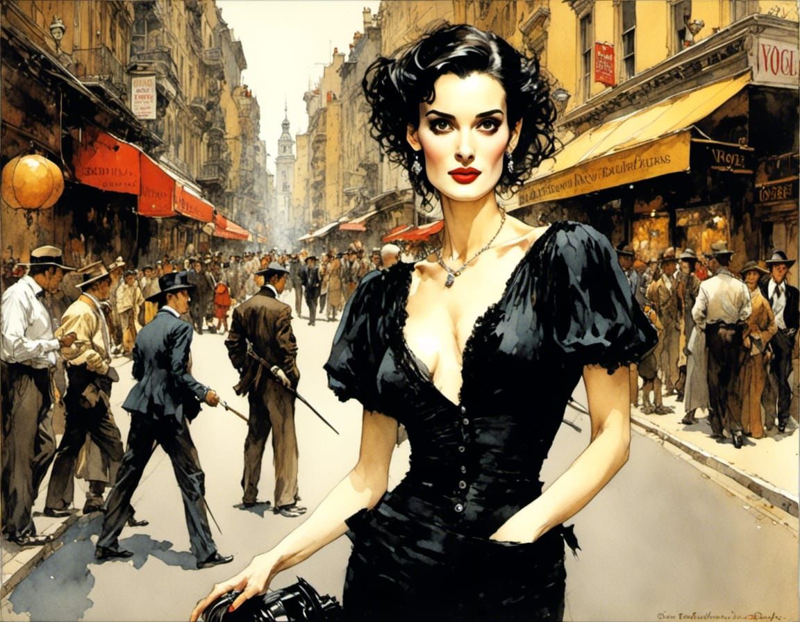 Winona Ryder Vogue Portrait in Philadelphia