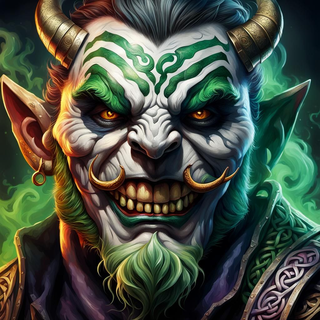 Celtic Minotaur Concept Art in Hyperrealistic Style