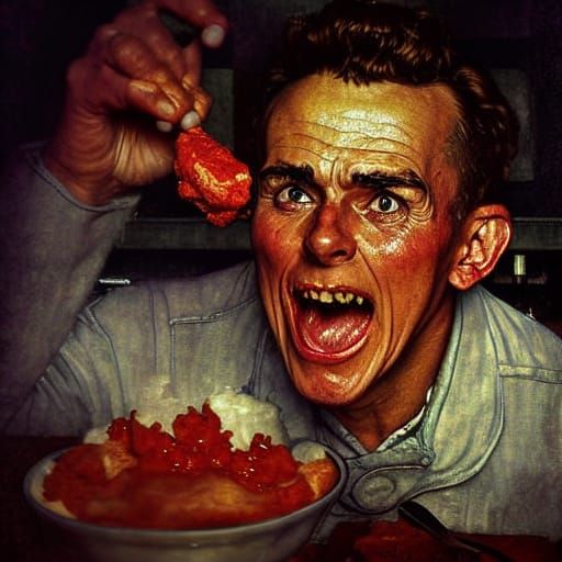 Ominous Nutrient Paste Portrait in 1900s Style