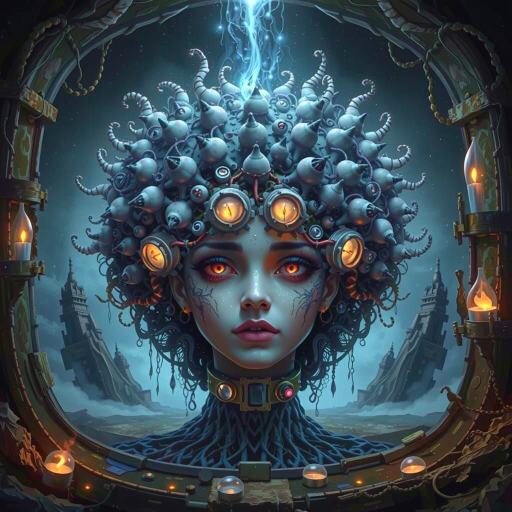 Surreal Dreamscape in Vibrant Abstraction