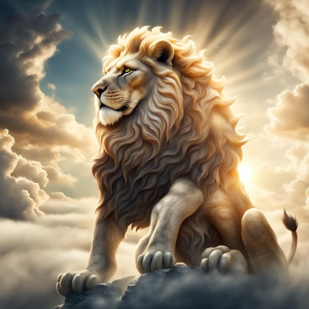 Lion and Dragon in Divine Sunlight