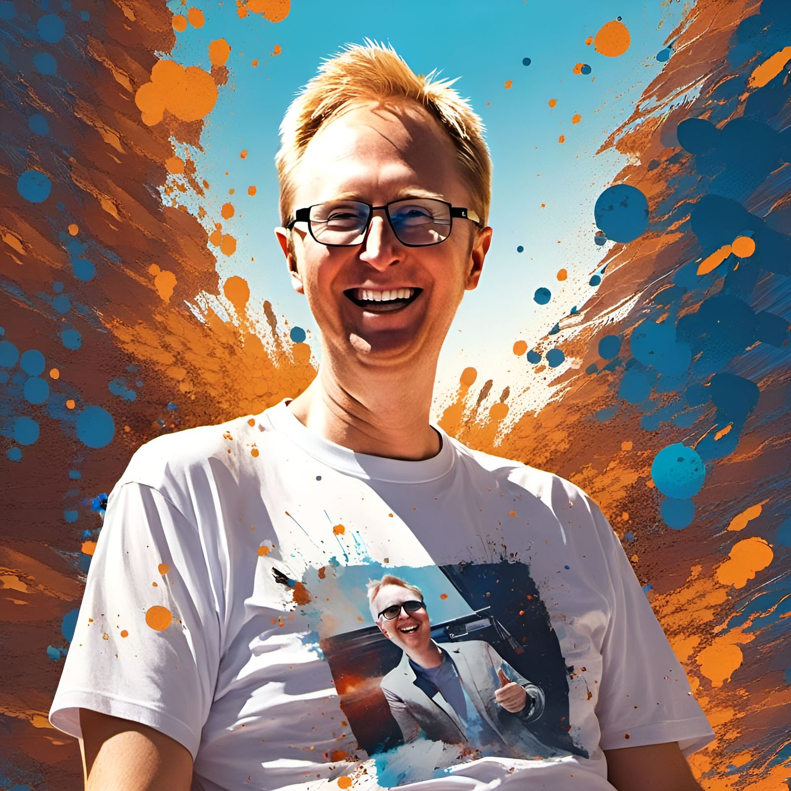 Happy Character Portrait in Pixar Style