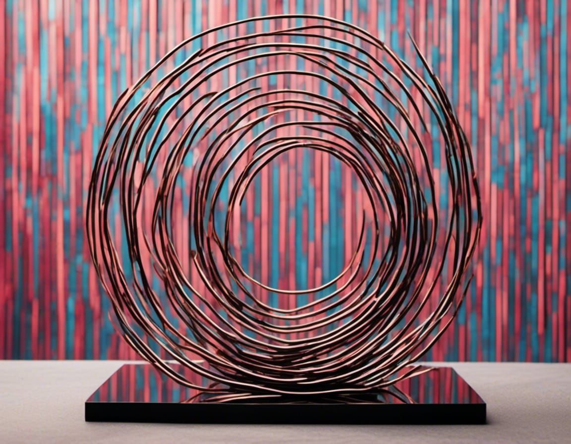 Basic Metal Art Sculpture with Clean Lines