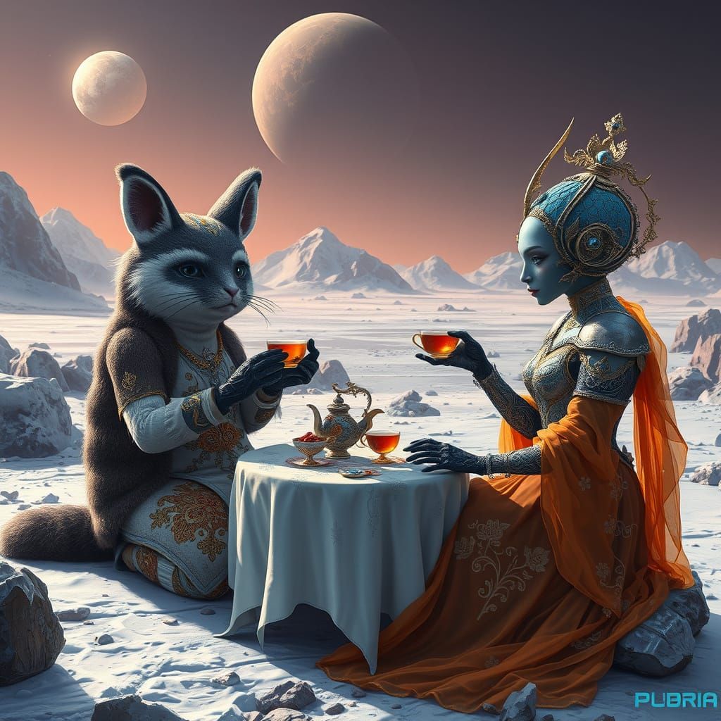 Victorian Ananuki Hosts Whimsical Tea Party with Andromedan ...