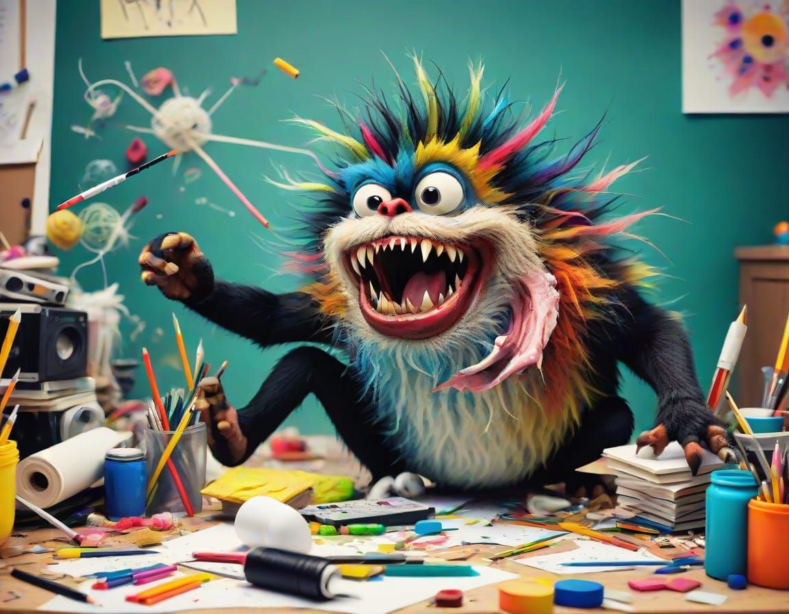 🥈crazy critter causing creative chaos