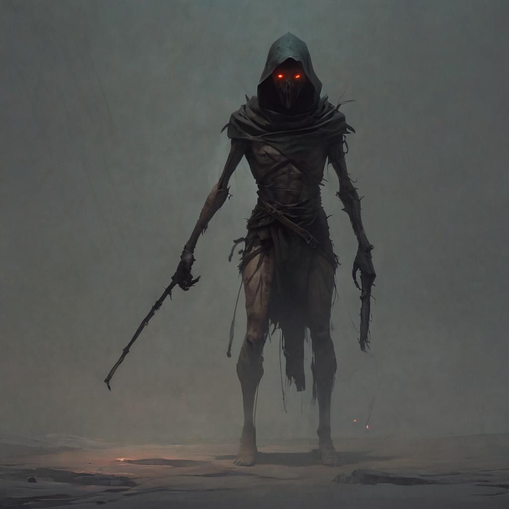 Dark Fantasy Landscape in Grimdark Style