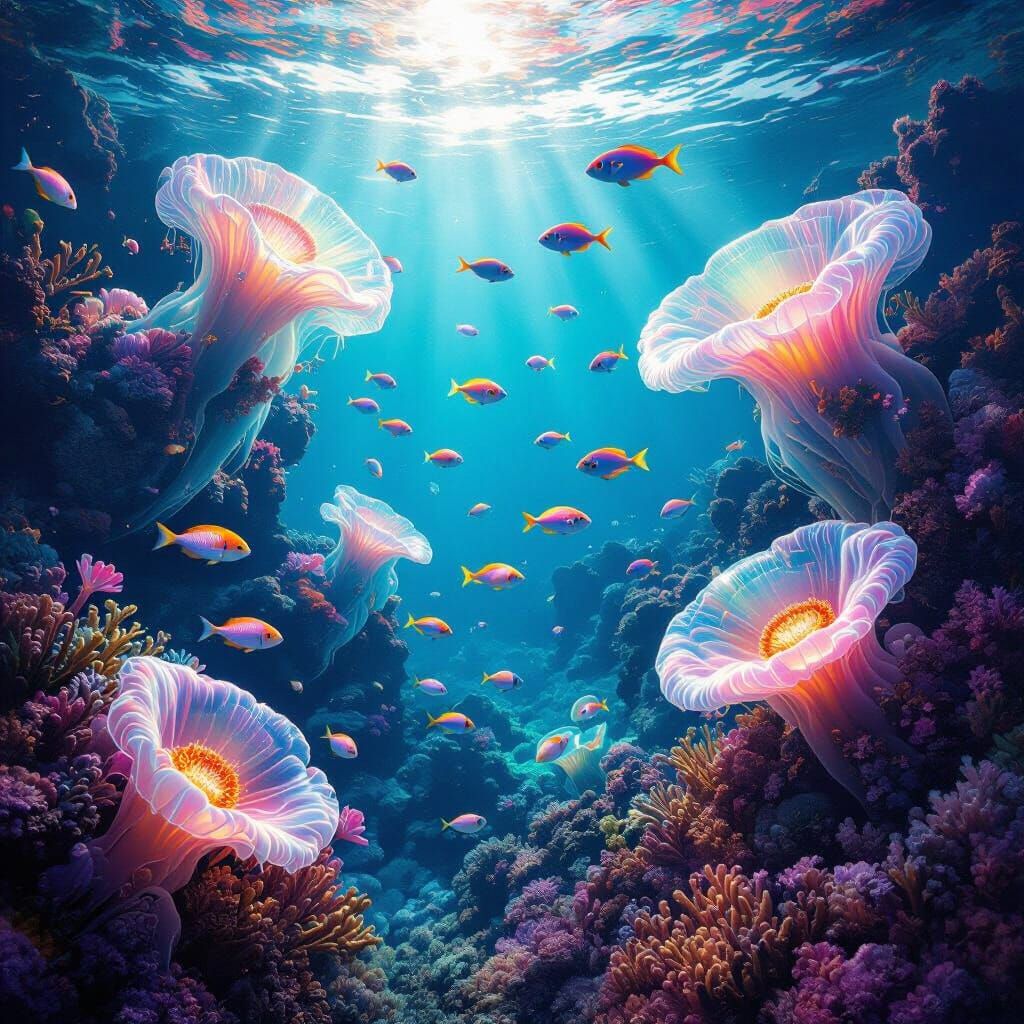 A vibrant coral reef