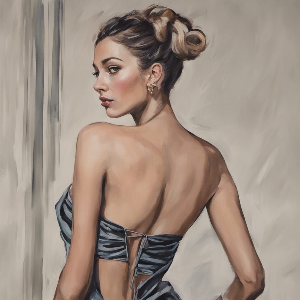 Pin-Up Art in Style of Olivia DeBerardinis