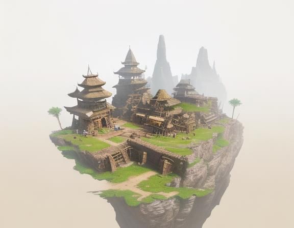 Gnome Artificer in Neolithic Village: Fantasy Concept Art