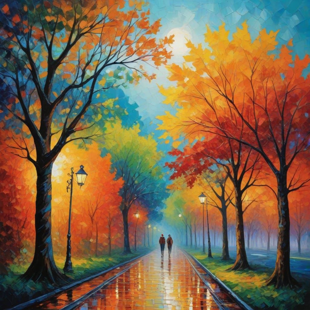 Abstract Four Seasons Masterpiece