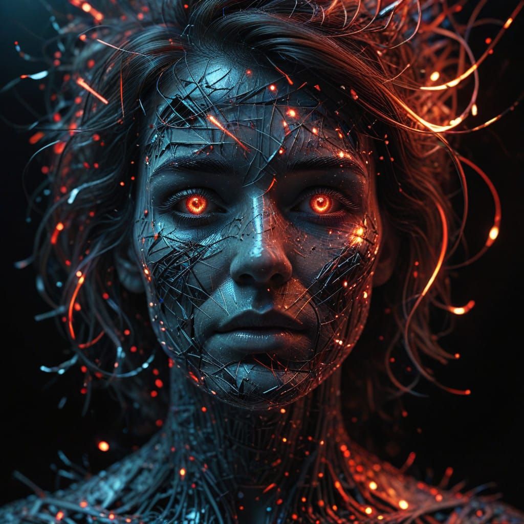 Surreal Landscape of Burnout and Exhaustion in a World of Ov...