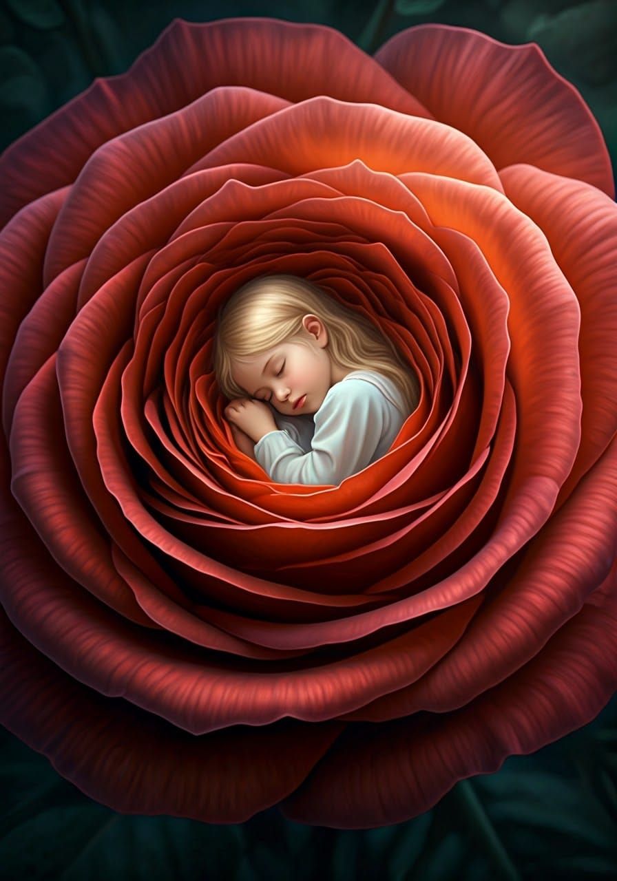 Whimsical Victorian Rose Maiden