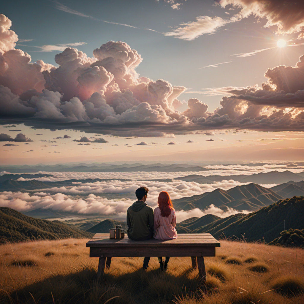 Ethereal Savanna Encounter in Cinematic Golden Light