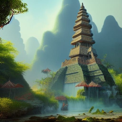 Detailed Matte Painting of Indonesia in 8K