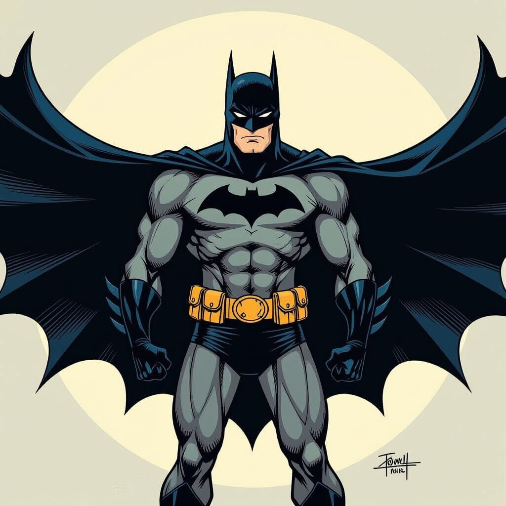 Minimalist Batman Silhouette