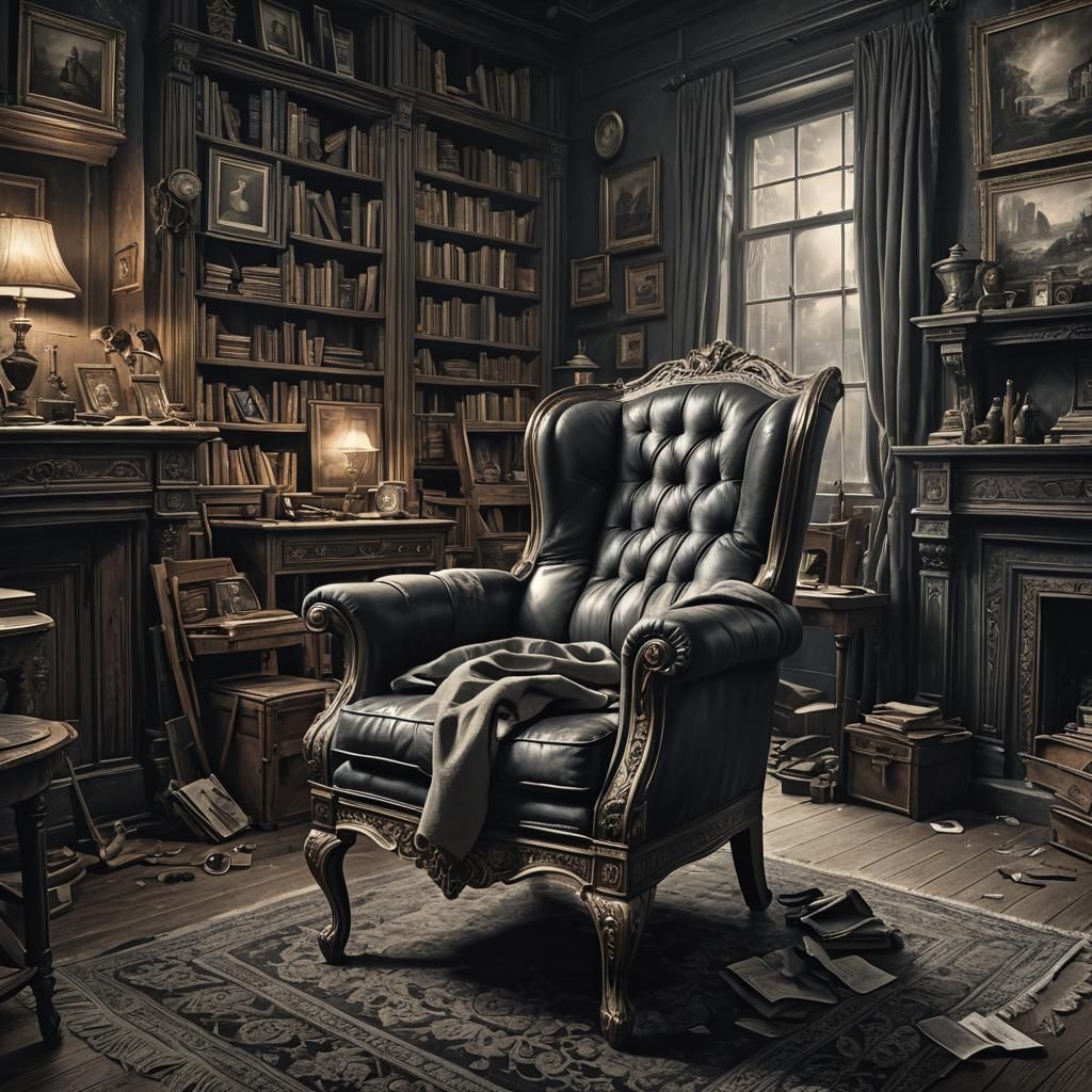 Exhausted Woman Collapses into Cosy Armchair