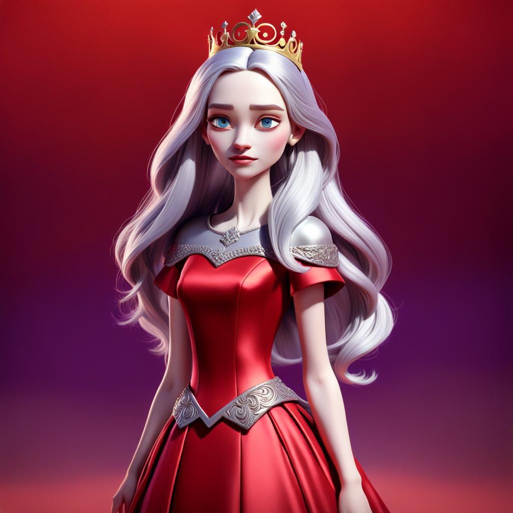 Daenerys Targaryen as Pixar-Style 3D Art