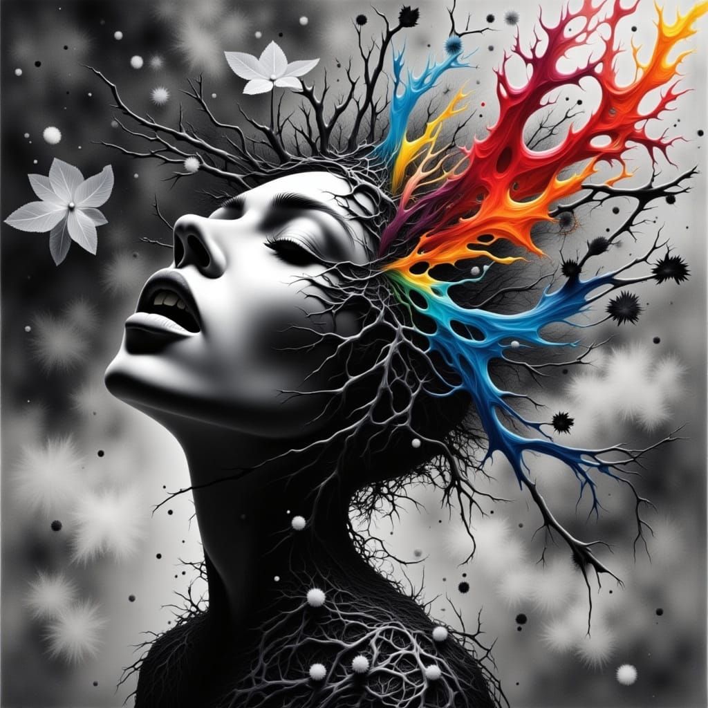 <lora:Graphite Rose 1:1.0> <lora:Not So Random 2:1.0> <lora:Flux Photogram:1.0> The silence of grey concrete makes me sc...