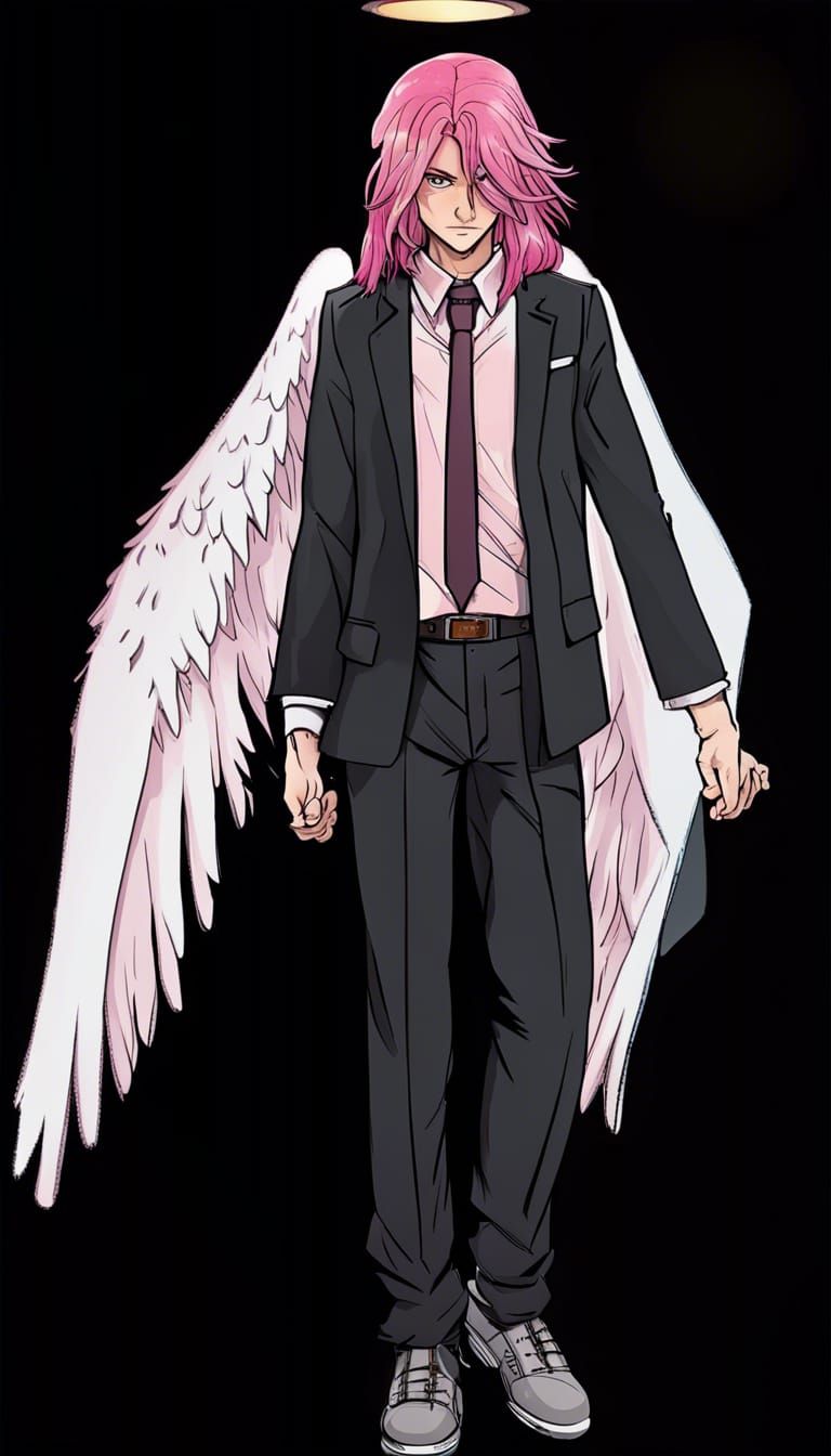 Hyperrealistic Angel Warrior in Underground Comix Style