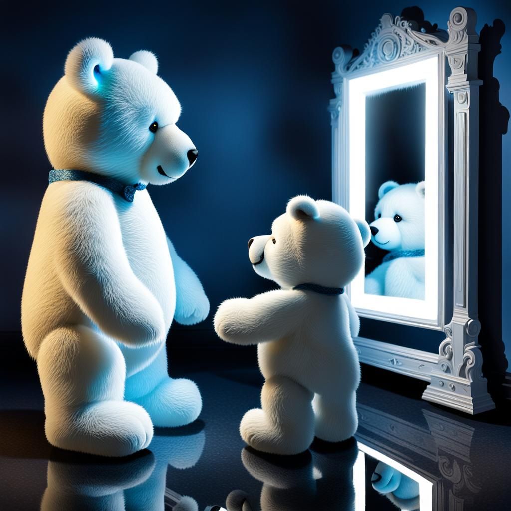 Teddy Bear: "Daddy will I grow like you?"