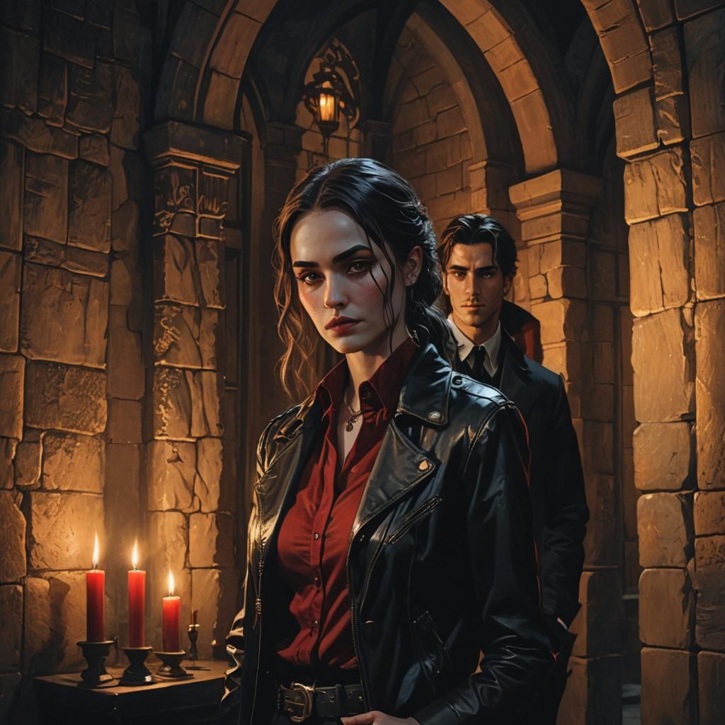 Gothic Fantasy Image with Moody Cinematic Lighting