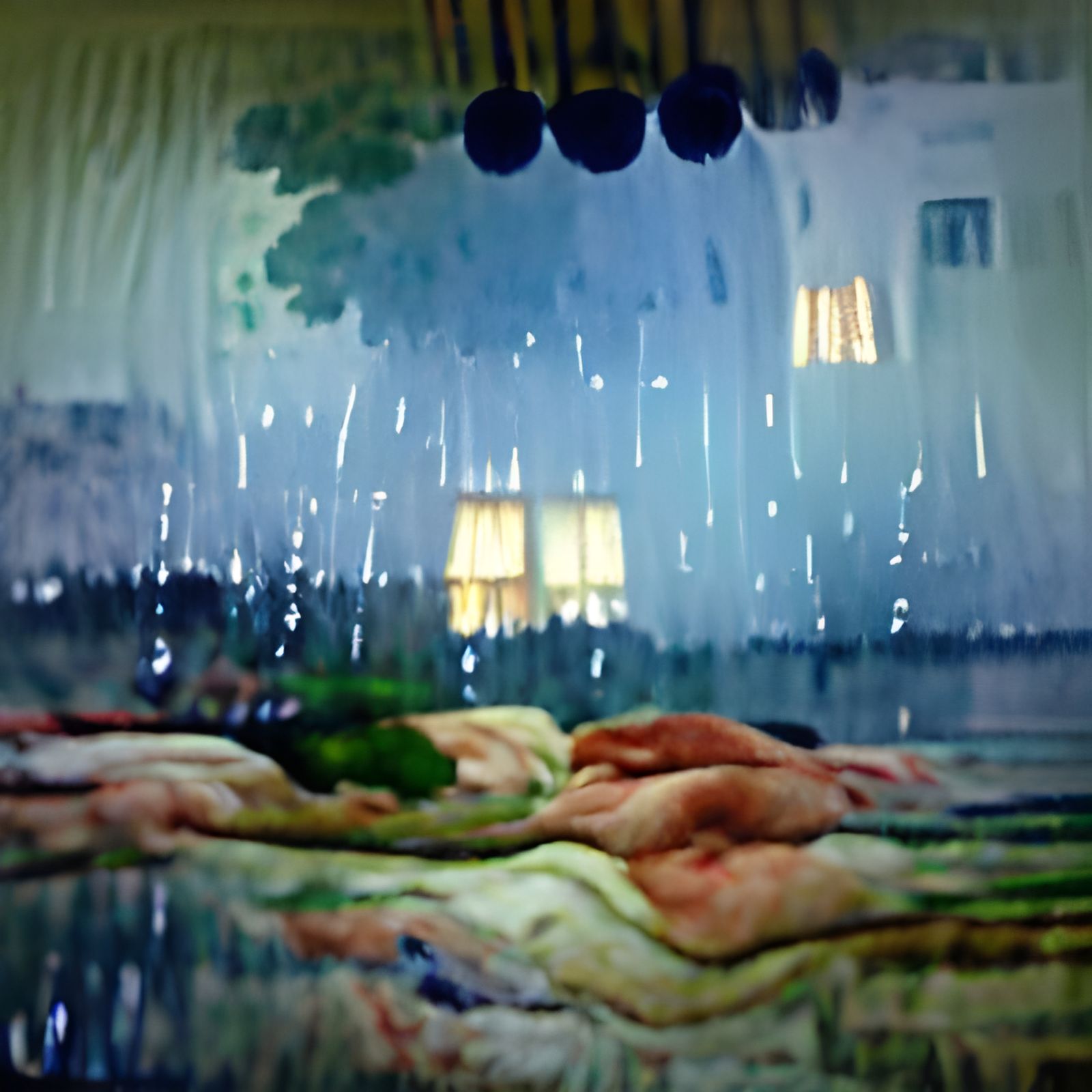 Rainy day in bed