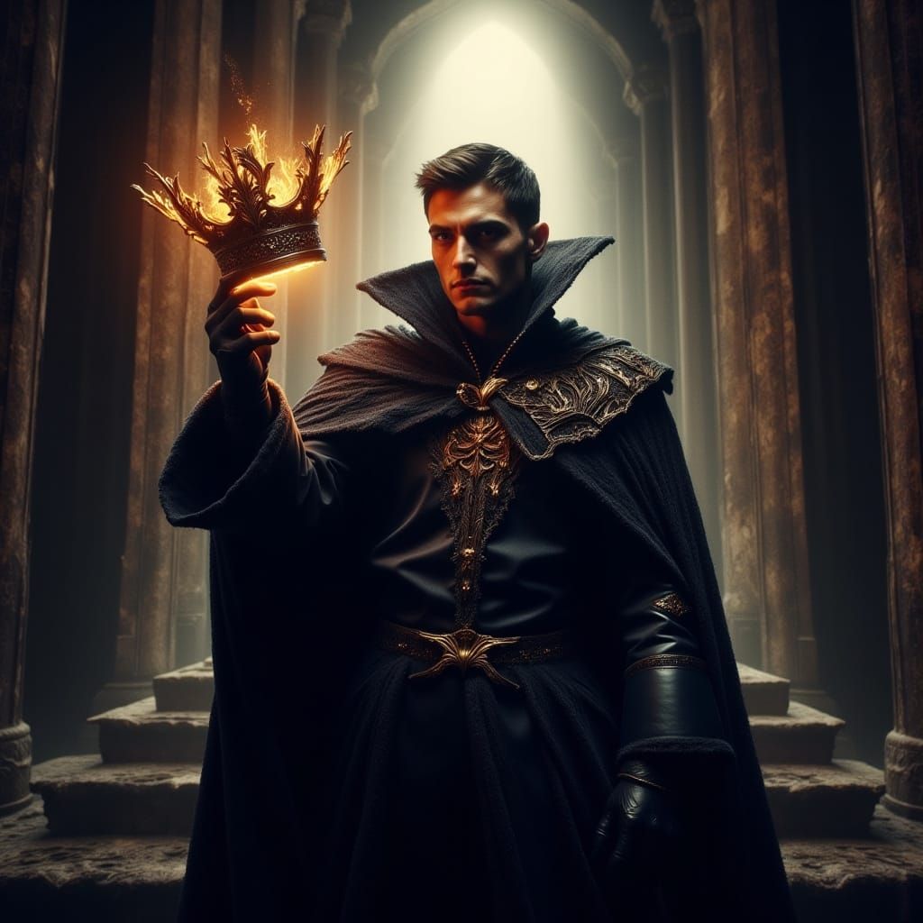 Fantasy Book Cover: Crown of Dominion, Regal Hero