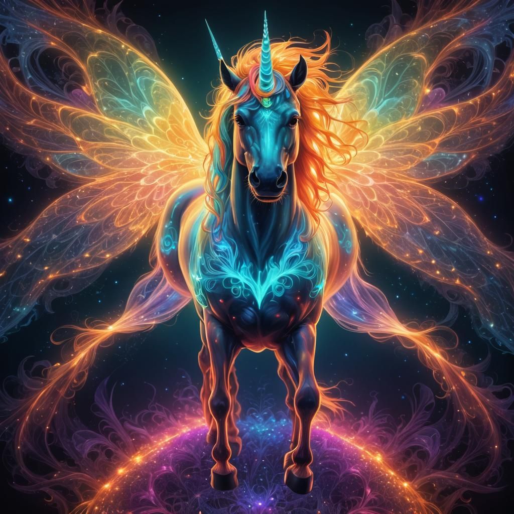 Fluorescent Unicorn