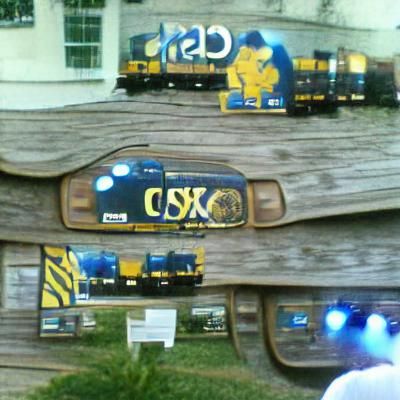 CSX Freight Train in Motion