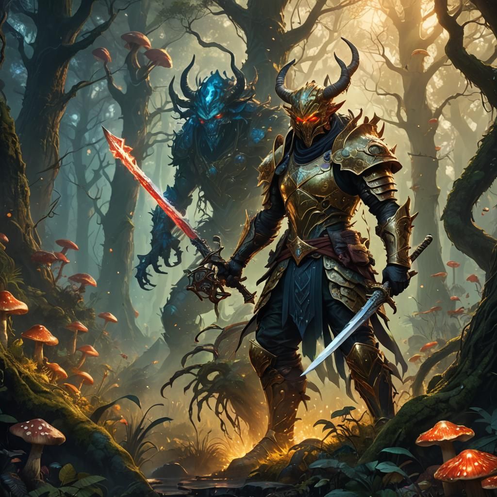 Diamond Demon Slayer in Mystical Forest
