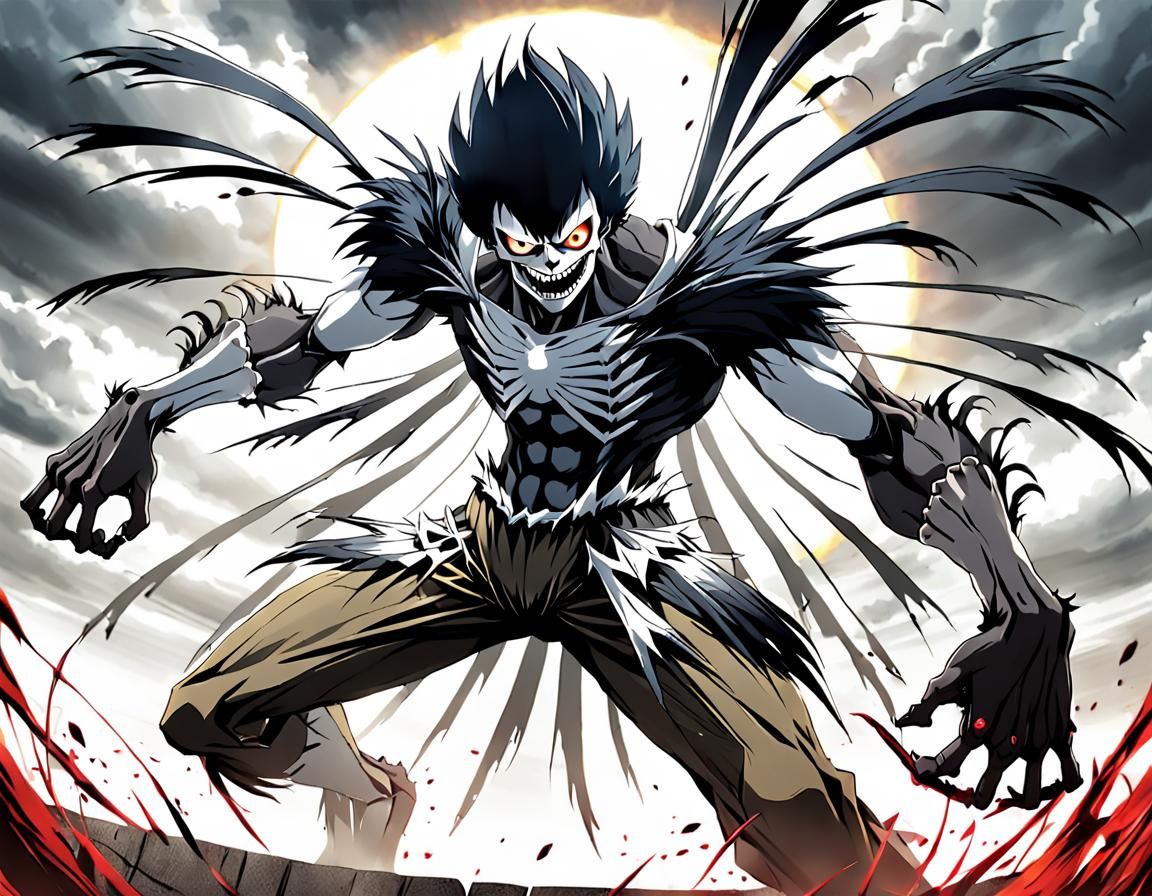 Epic Anime Villain Battle: Ryuk vs Colossal Titan