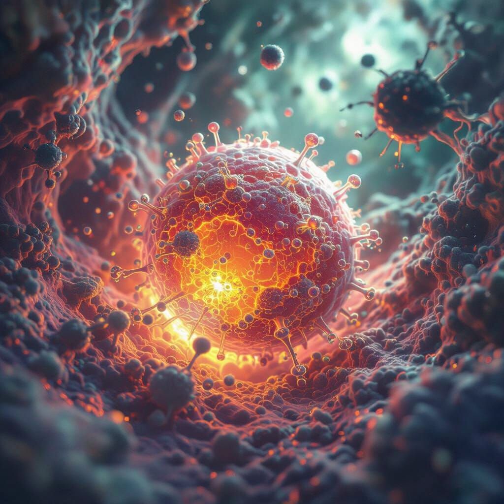 Nanoparticles Invade Cancer Cell In Psychedelic Style